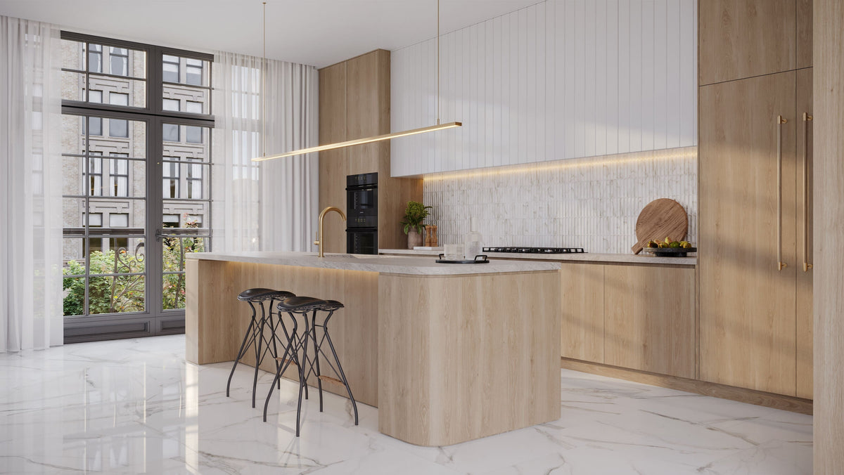 Satori Regent Calacatta 32-in x 32-in Polished Porcelain Marble Look Floor and Wall Tile (13.78-sq. ft/ Carton)