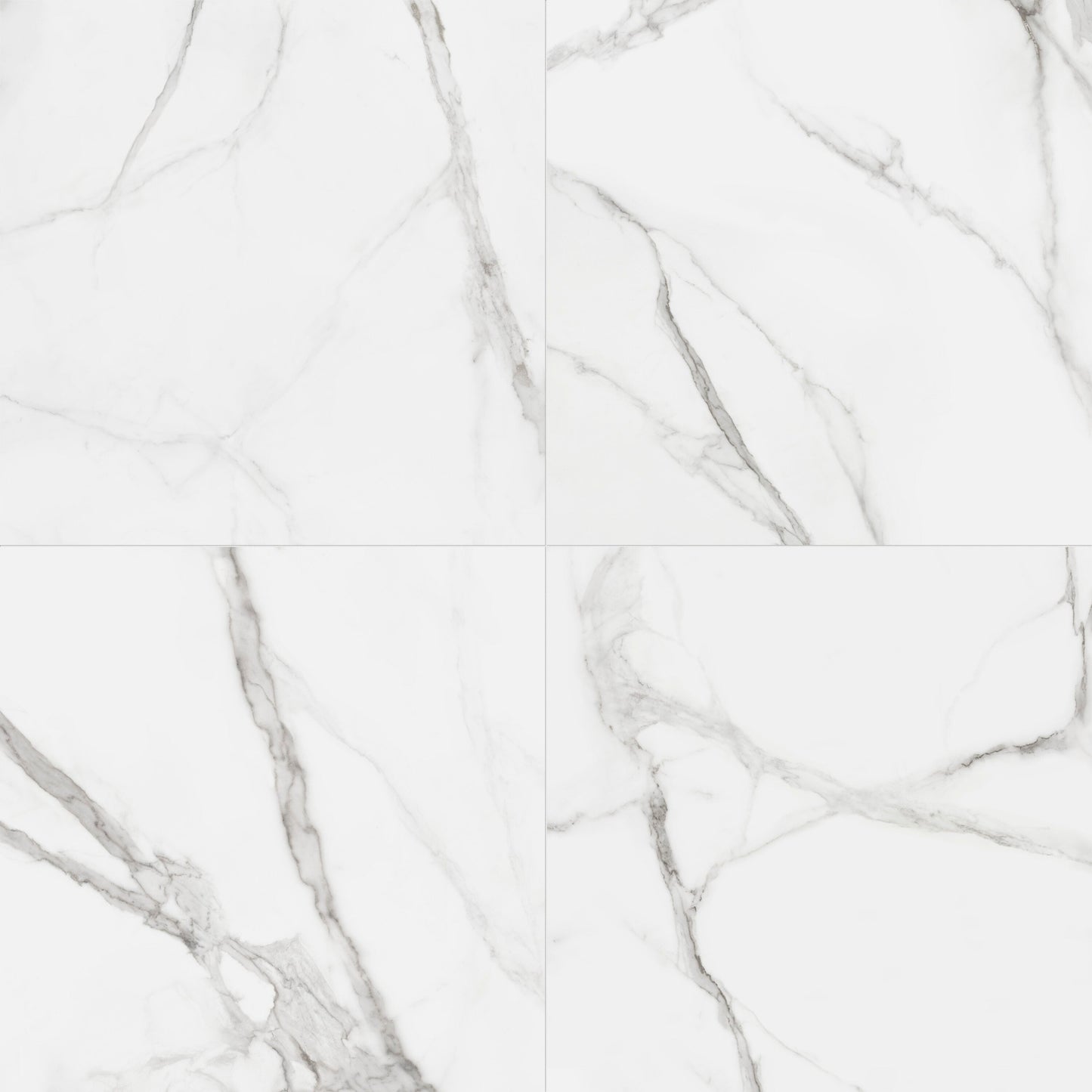 Satori Regent Calacatta 32-in x 32-in Polished Porcelain Marble Look Floor and Wall Tile (13.78-sq. ft/ Carton)