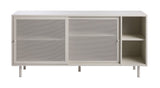 Contemporary/Modern Greige Metal Sideboard
