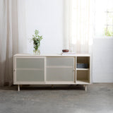 Contemporary/Modern Greige Metal Sideboard