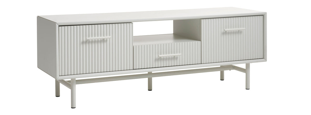 Greige Contemporary/Modern Mdf Media Cabinet