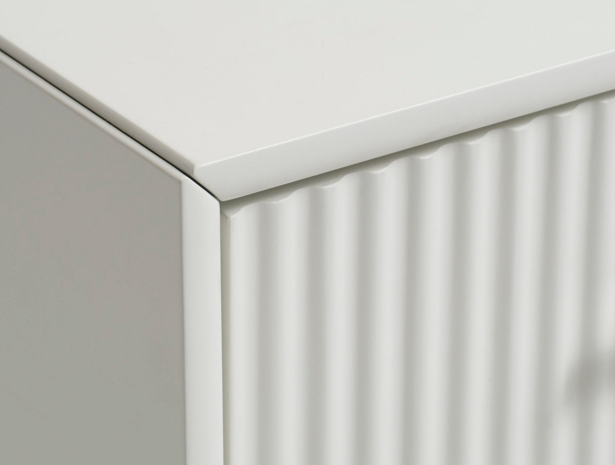 Greige Contemporary/Modern Mdf Media Cabinet