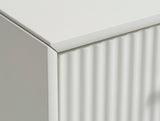 Greige Contemporary/Modern Mdf Media Cabinet