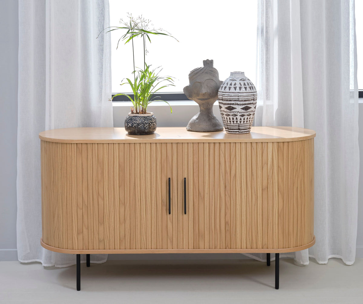 Contemporary/Modern Natural Oak Wood Oak Sideboard