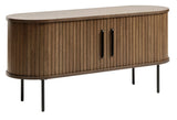 Smoked Oak Contemporary/Modern Wood Media Cabinet
