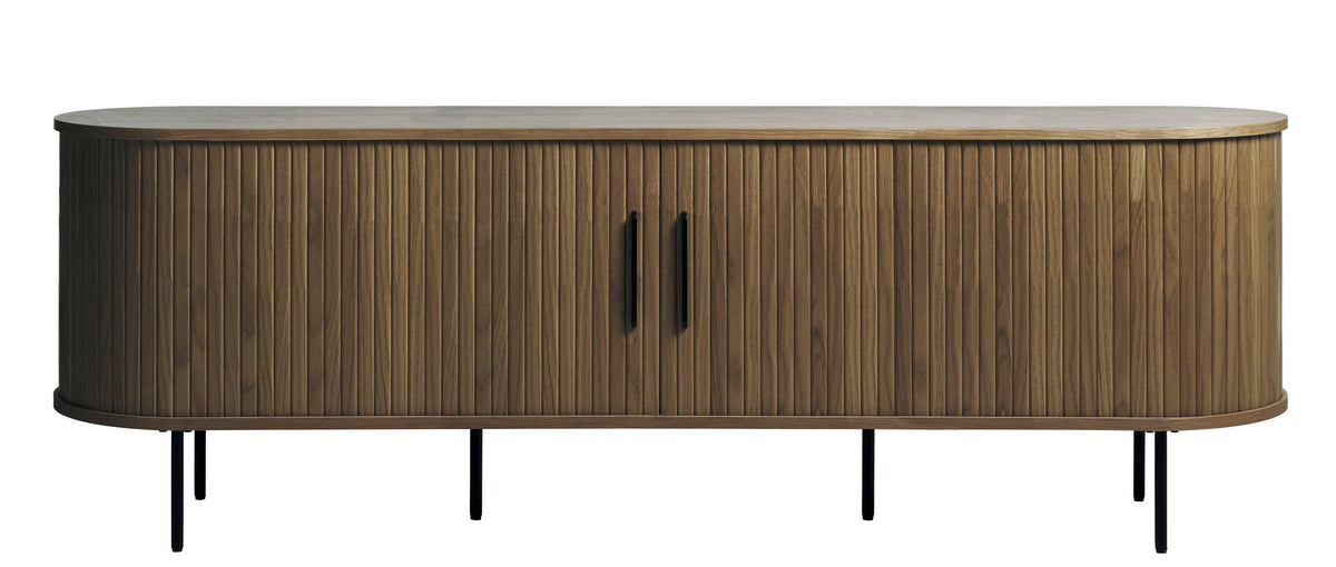Smoked Oak Contemporary/Modern Wood Media Cabinet