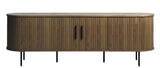 Smoked Oak Contemporary/Modern Wood Media Cabinet