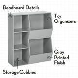 RiverRidge Gray Kids Bookcase (30.13-in W x 36.69-in H x 13.75-in D)