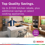 Bosch 300 Series PureDry 48-Decibel Top Control 24-in Built-In Dishwasher, Fingerprint-Resistant Stainless Steel, ENERGY STAR