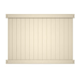 Outdoor Essentials Lakewood 6-ft H x 8-ft W Tan Privacy Vinyl Flat-top Fence Panel (Unassembled)