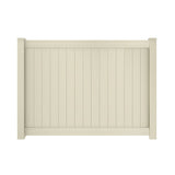 Outdoor Essentials Lakewood 6-ft H x 8-ft W Tan Privacy Vinyl Flat-top Fence Panel (Unassembled)
