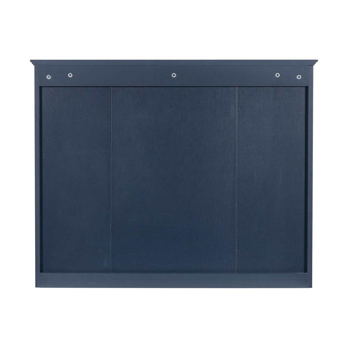 AAZJ CMR 35-in x 27.5-in Surface Mount Navy Blue Mirrored Medicine Cabinet