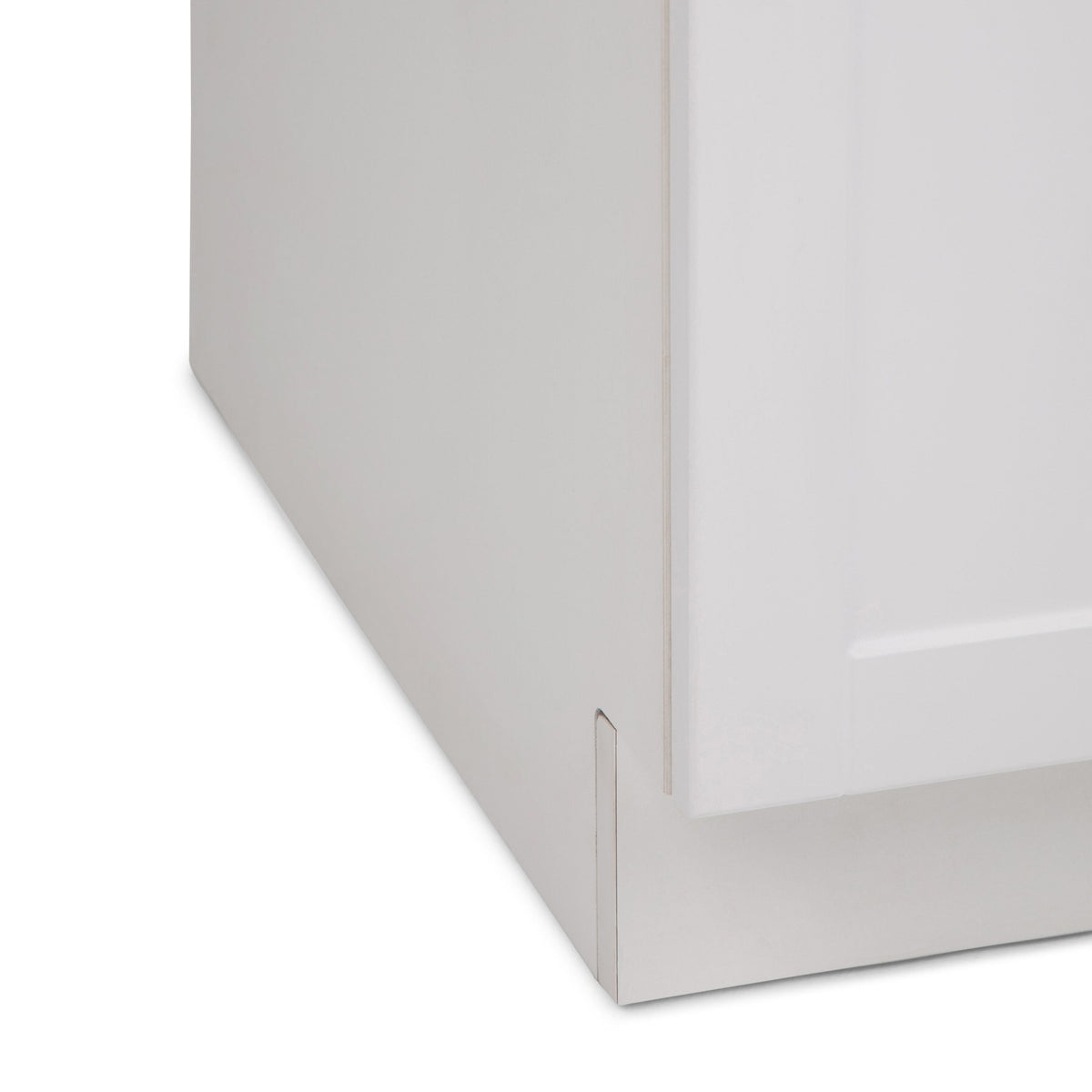 Simpli Home Kyle 24-Inch Pure White Freestanding Laundry Sink with Cabinet