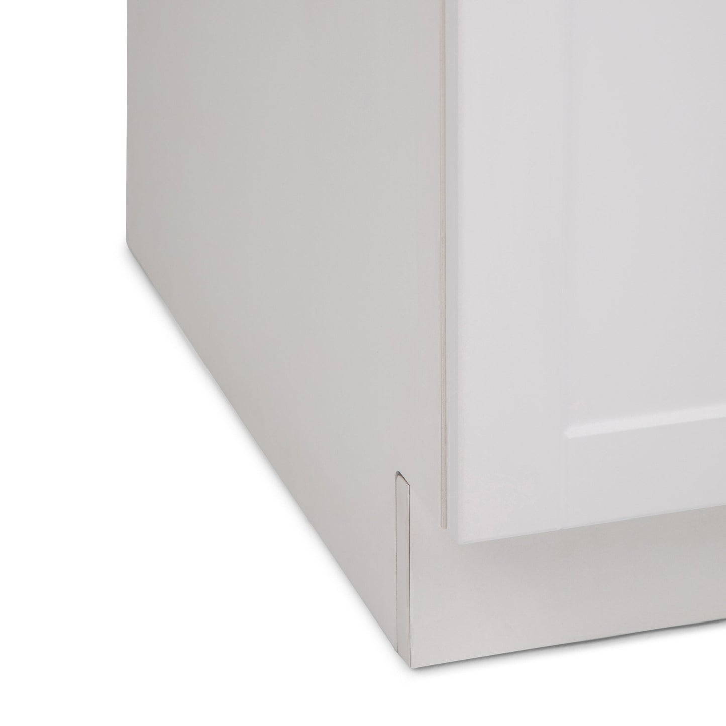 Simpli Home Kyle 24-Inch Pure White Freestanding Laundry Sink with Cabinet