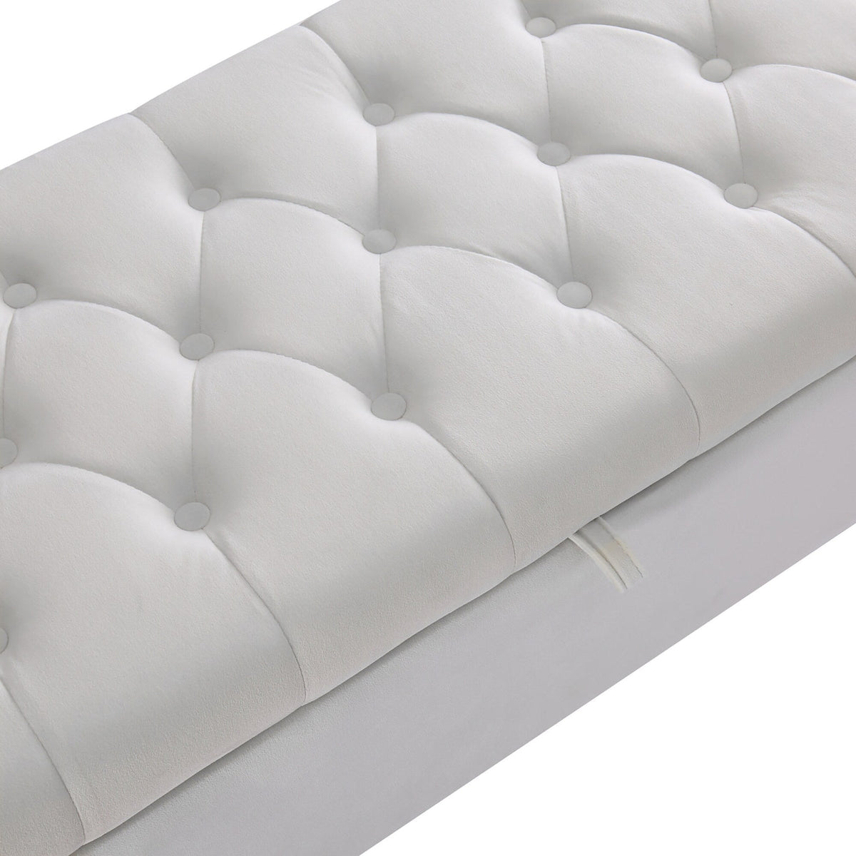 GZMR Modern Beige Storage Bench with Storage 38-in x 17-in