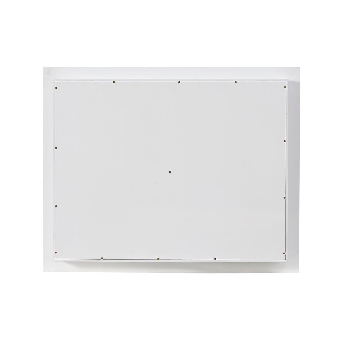 WELLFOR GRACE Solid Wood 40-in x 32-in Recessed Mount White Mirrored Soft Close Medicine Cabinet