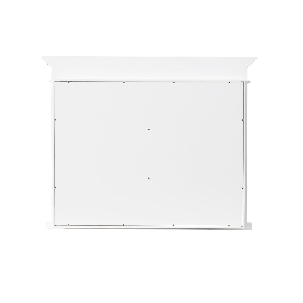WELLFOR GRACE Solid Wood 40-in x 32-in Recessed Mount White Mirrored Soft Close Medicine Cabinet