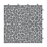 Bybafun 12-in x 12-in 12-Pack Gray Prefinished Vinyl/Plastic Deck Tile (12-sq ft)