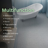 Bybafun 12-in x 12-in 60-Pack Gray Prefinished Vinyl/Plastic Deck Tile (60-sq ft)
