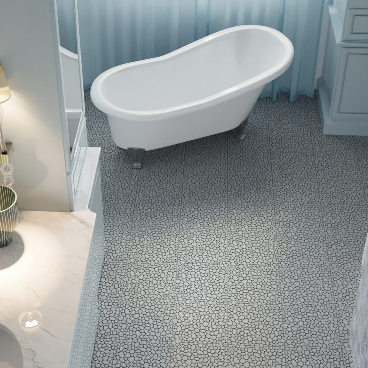 Bybafun 12-in x 12-in 12-Pack Gray Prefinished Vinyl/Plastic Deck Tile (12-sq ft)