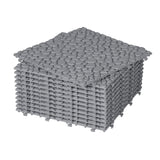 Bybafun 12-in x 12-in 12-Pack Gray Prefinished Vinyl/Plastic Deck Tile (12-sq ft)