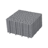 Bybafun 12-in x 12-in 12-Pack Gray Prefinished Vinyl/Plastic Deck Tile (12-sq ft)