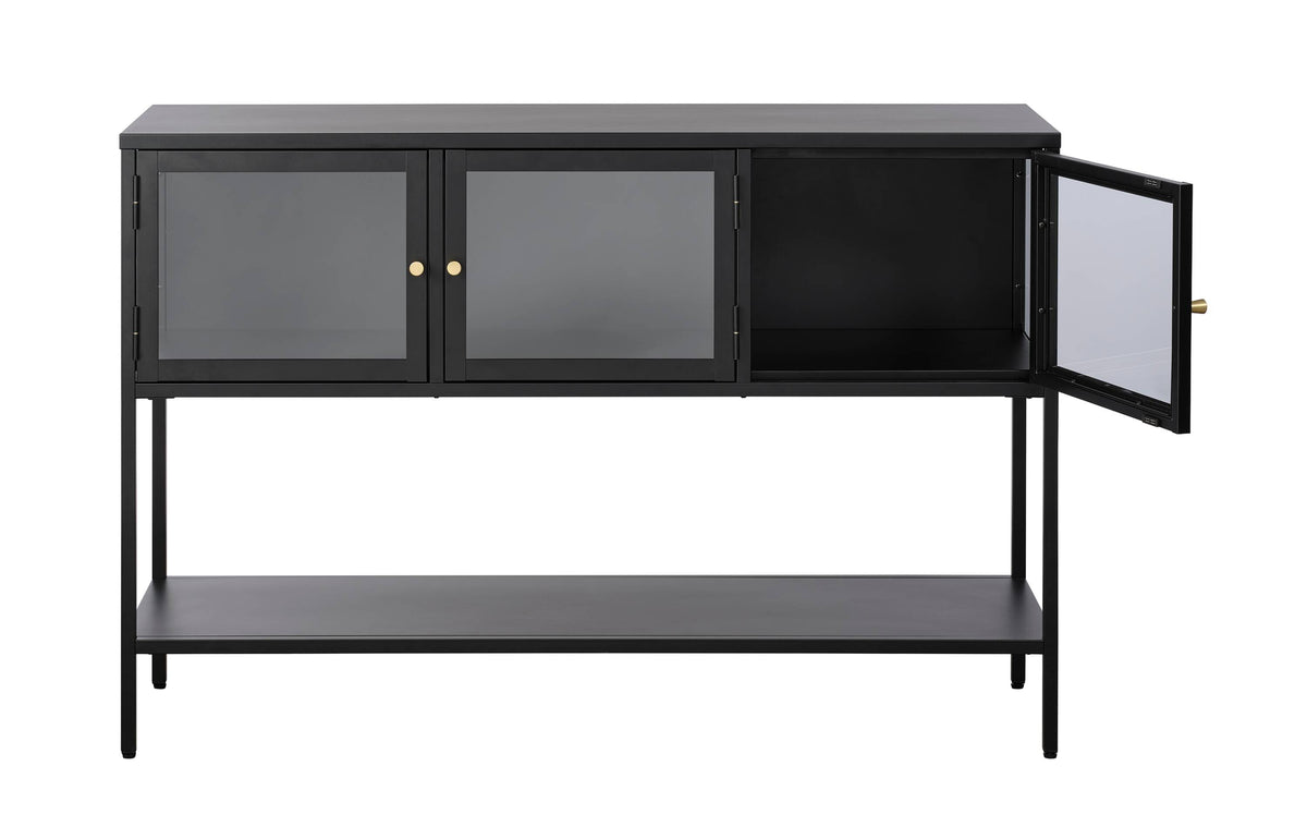 Contemporary/Modern Black Metal Sideboard