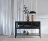 Contemporary/Modern Black Metal Sideboard