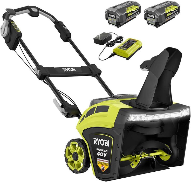 21 in. 40-Volt Brushless Cordless Electric Snow Blower with Two 5.0 Ah Batteries and Charger Included