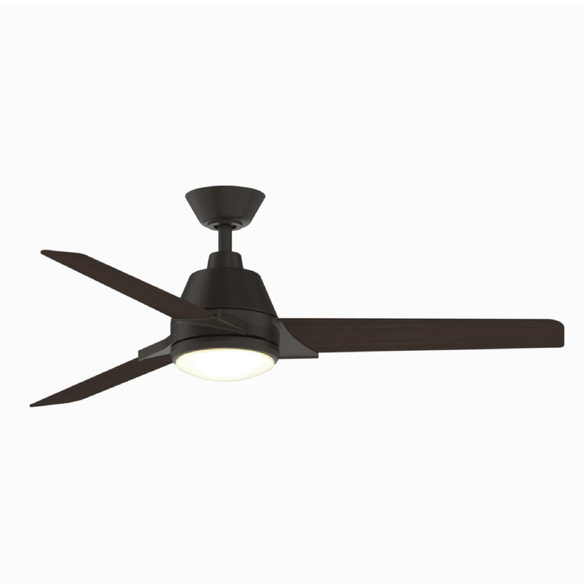 Fanimation Studio Collection Pyramid 52-in Aged Bronze LED Indoor/Outdoor Ceiling Fan with Remote (3-Blade)