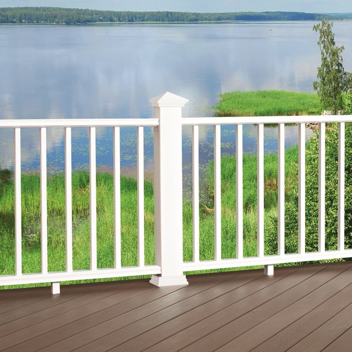 Fiberon 4-in x 4-in Alpine PVC Deck Post Base Trim