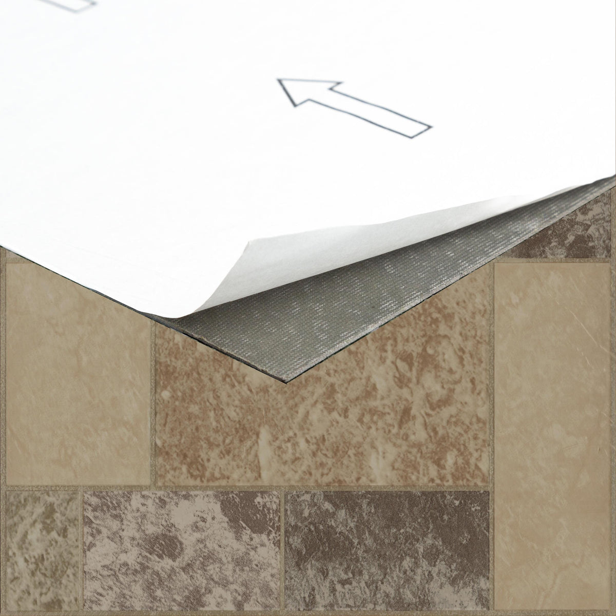 Achim Tivoli Marble Block 12-in x 12-in Peel-and-Stick Vinyl Tile Flooring, 45-sq ft Carton