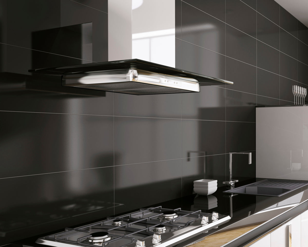 Satori Absolute Black 12-in x 12-in Polished Natural Stone Granite Floor and Wall Tile (1-sq. ft/ Piece)