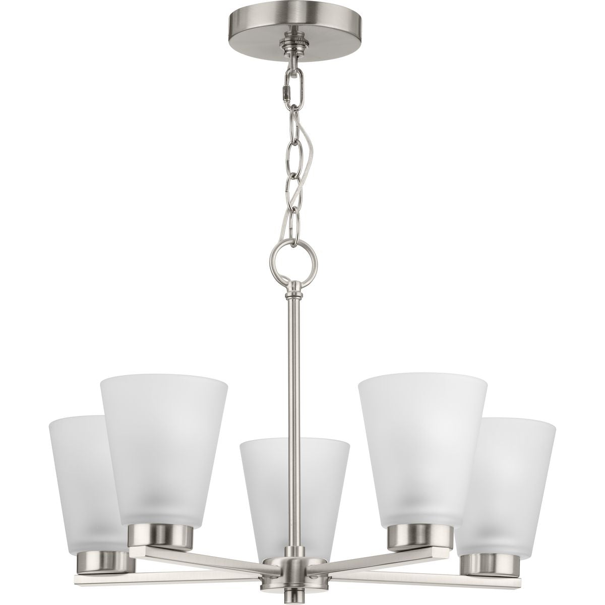 Progress Lighting Tanner 5-Light Brushed Nickel Transitional Chandelier