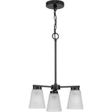 Progress Lighting Tanner 3-Light Matte Black Transitional Chandelier