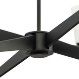 Progress Lighting Tosca 6-Light Matte Black Modern/Contemporary Chandelier