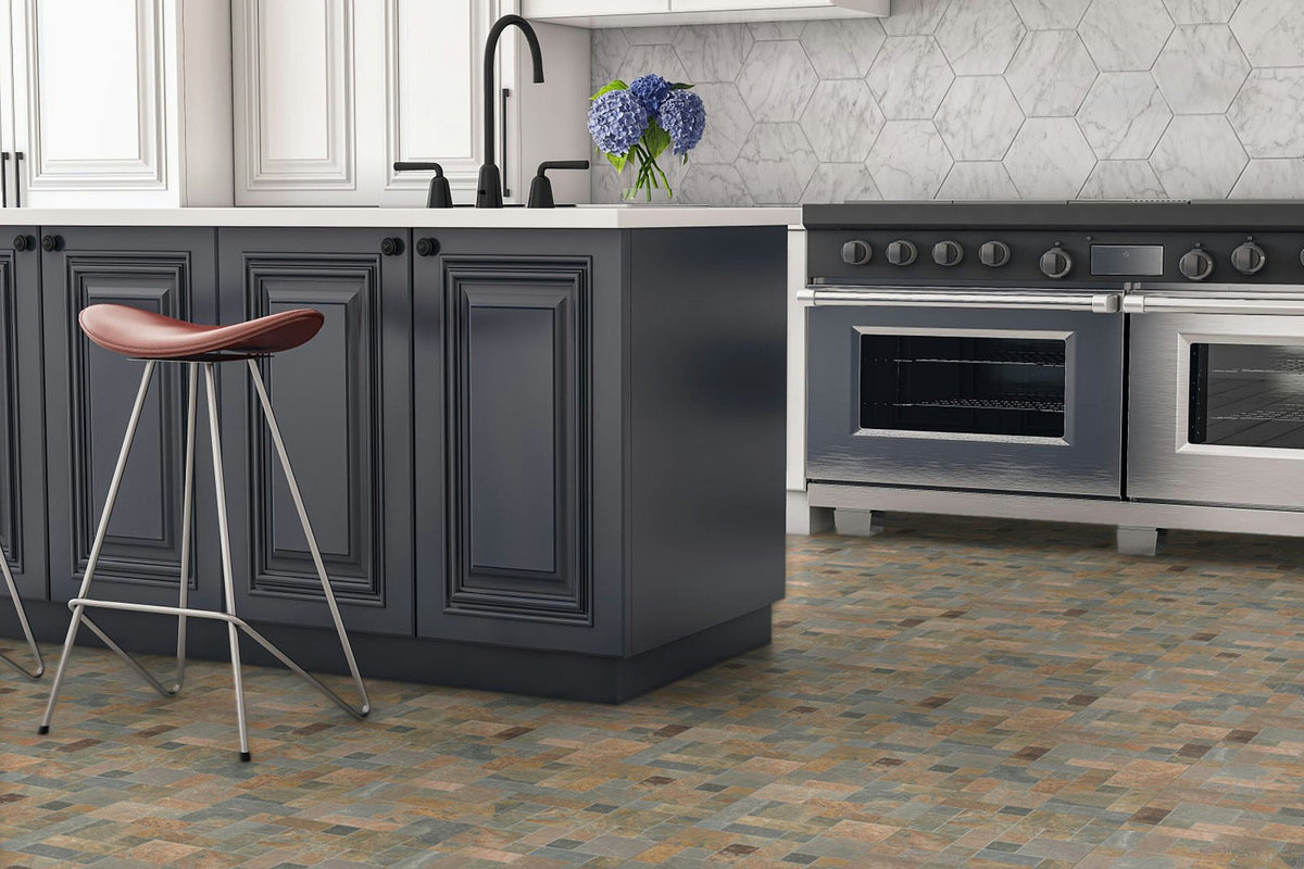 Satori Oxide 12-in x 12-in Natural Stone Mosaic Wall Tile (1-sq. ft/ Piece)