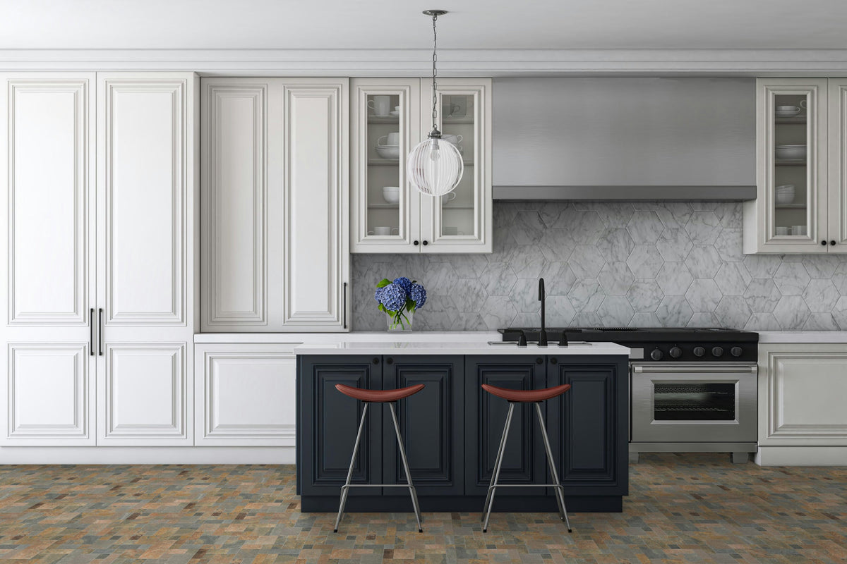 Satori Oxide 12-in x 12-in Natural Stone Mosaic Wall Tile (1-sq. ft/ Piece)