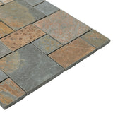 Satori Oxide 12-in x 12-in Natural Stone Mosaic Wall Tile (1-sq. ft/ Piece)