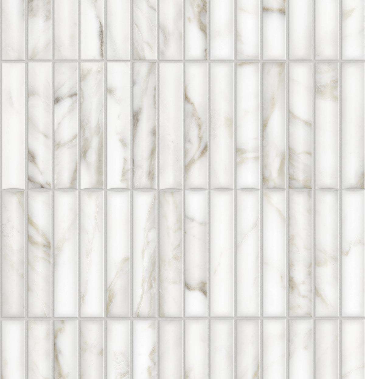 Satori Calacatta Lunar 11-in x 13-in Glazed Porcelain Marble Look Mosaic Wall Tile (0.84-sq. ft/ Piece)