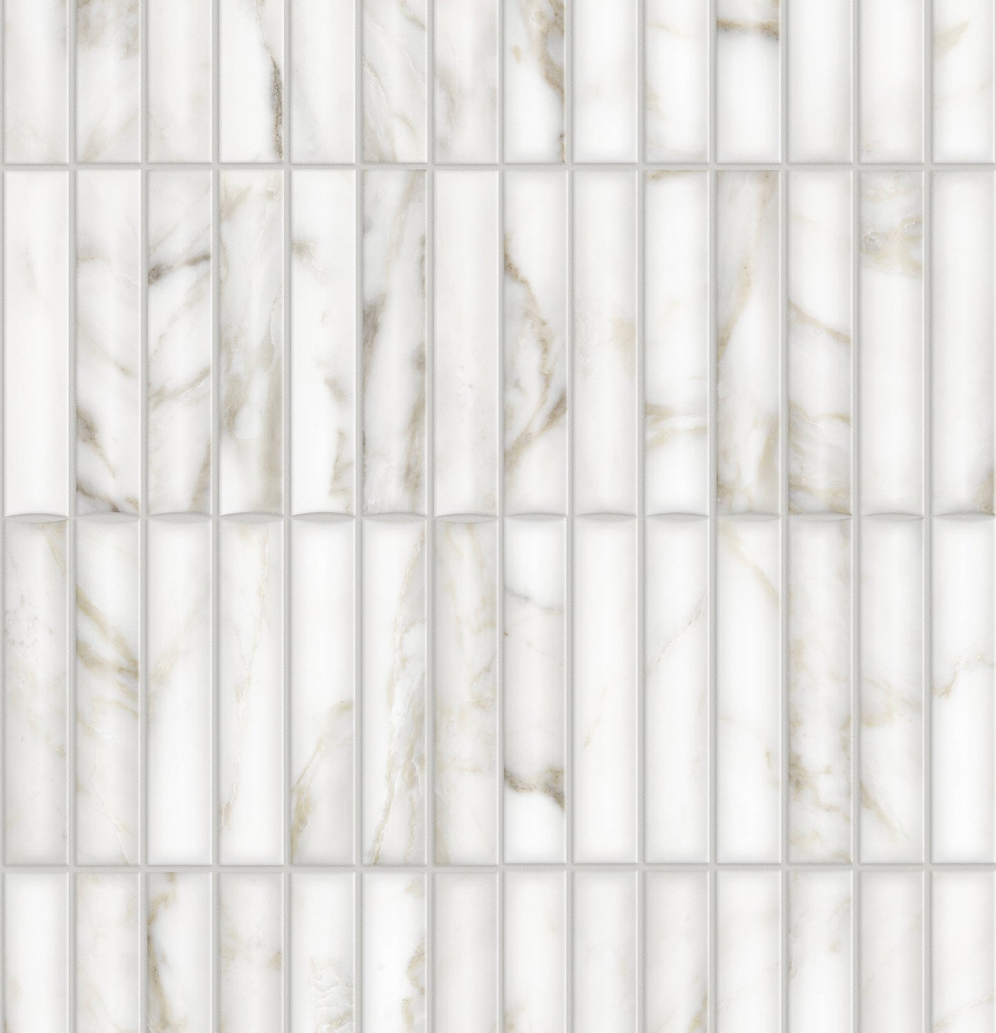 Satori Calacatta Lunar 11-in x 13-in Glazed Porcelain Marble Look Mosaic Wall Tile (0.84-sq. ft/ Piece)