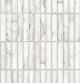 Satori Calacatta Lunar 11-in x 13-in Glazed Porcelain Marble Look Mosaic Wall Tile (0.84-sq. ft/ Piece)