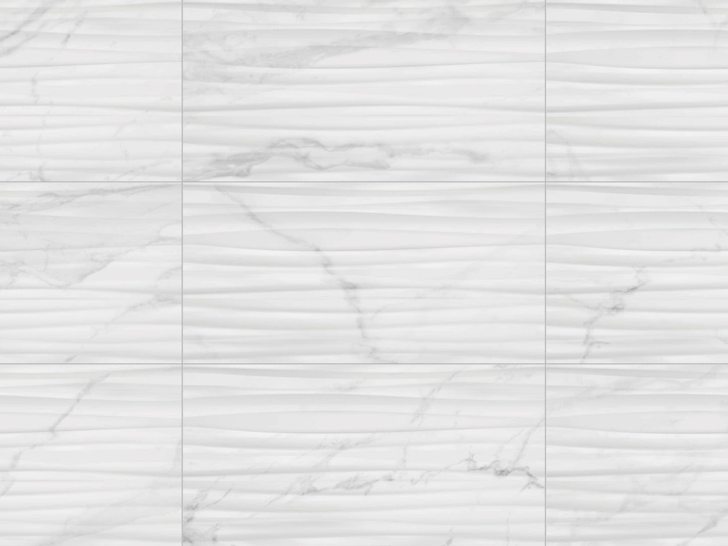 Satori Statuario Novello Motion 12-in x 24-in Glossy Ceramic Marble Look Wall Tile (1.93-sq. ft/ Piece)