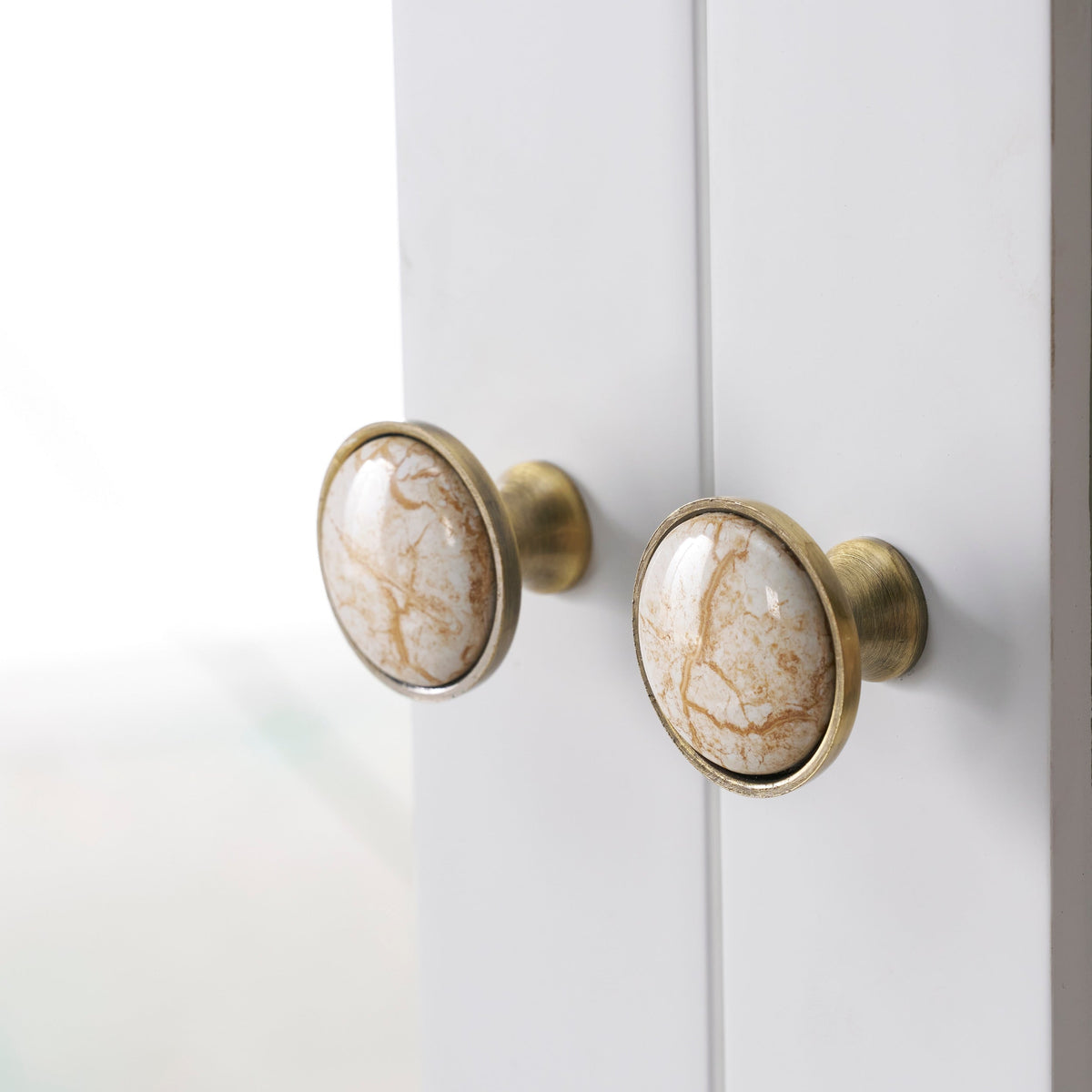 WELLFOR GRACE Solid Wood 48-in x 32-in Recessed Mount White Mirrored Soft Close Medicine Cabinet