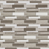 Elida Ceramica Stone Savvy Natural 12-in x 12-in Polished Marble Linear Mosaic Tile