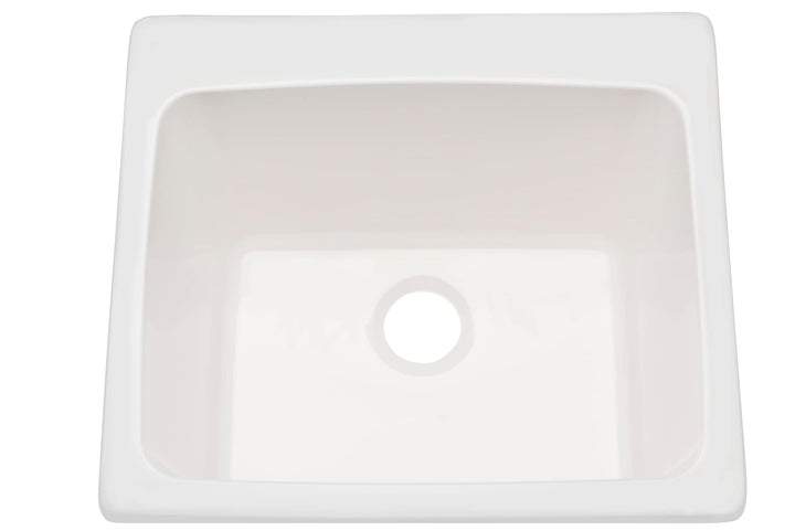 PROFLO 22x25 Inch White Undermount Laundry Sink