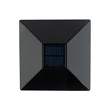 Deckorators 6-in x 6-in 2.4-Lumen 1-Watt Black Solar LED Outdoor Post Cap Light (6500 K)