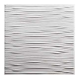 Genesis 2-ft x 2-ft Drifts White PVC Drop Ceiling Tile (1-Pack, 4-sq ft / Case)