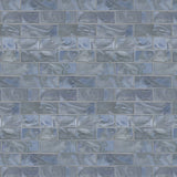 Elida Ceramica Blue 12-in x 12-in Glossy Glass Brick Mosaic Wall Tile