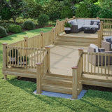 Deckorators 6-in x 6-in High Point Copper Plastic Pine Deck Post Cap